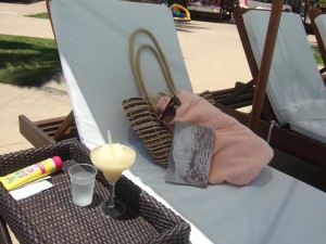 By the pool at Club Med in Ixtapa