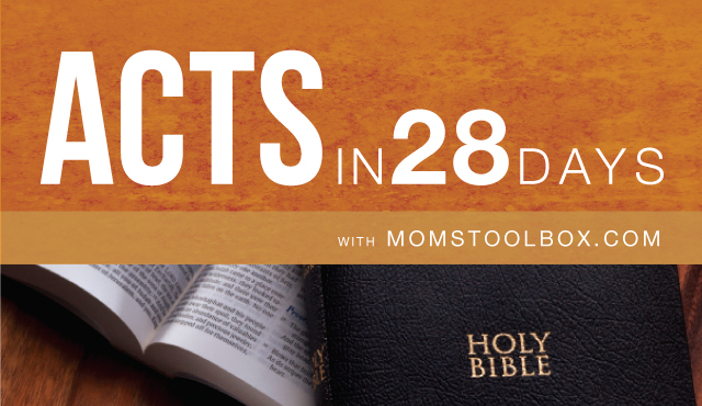 Acts in 28 Days with MomsToolbox.com