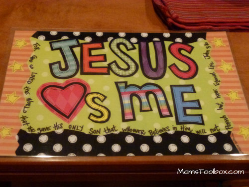 Review & Giveaway:Tabletop Truths Bible Verse Placemats for Families