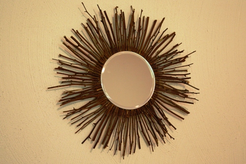 diy, fall decor, twig mirror
