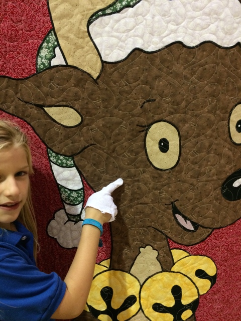 Quilt with Bulb Stitching