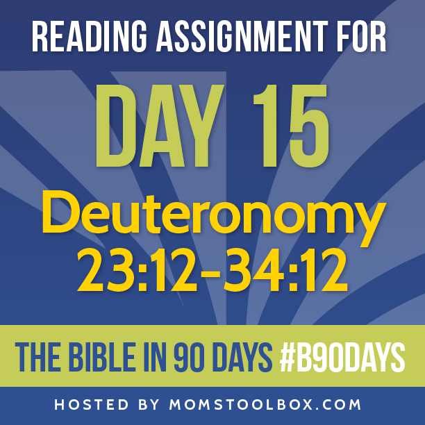 Bible in 90 Days: Day 15