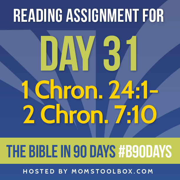 Bible in 90 Days: Day 31