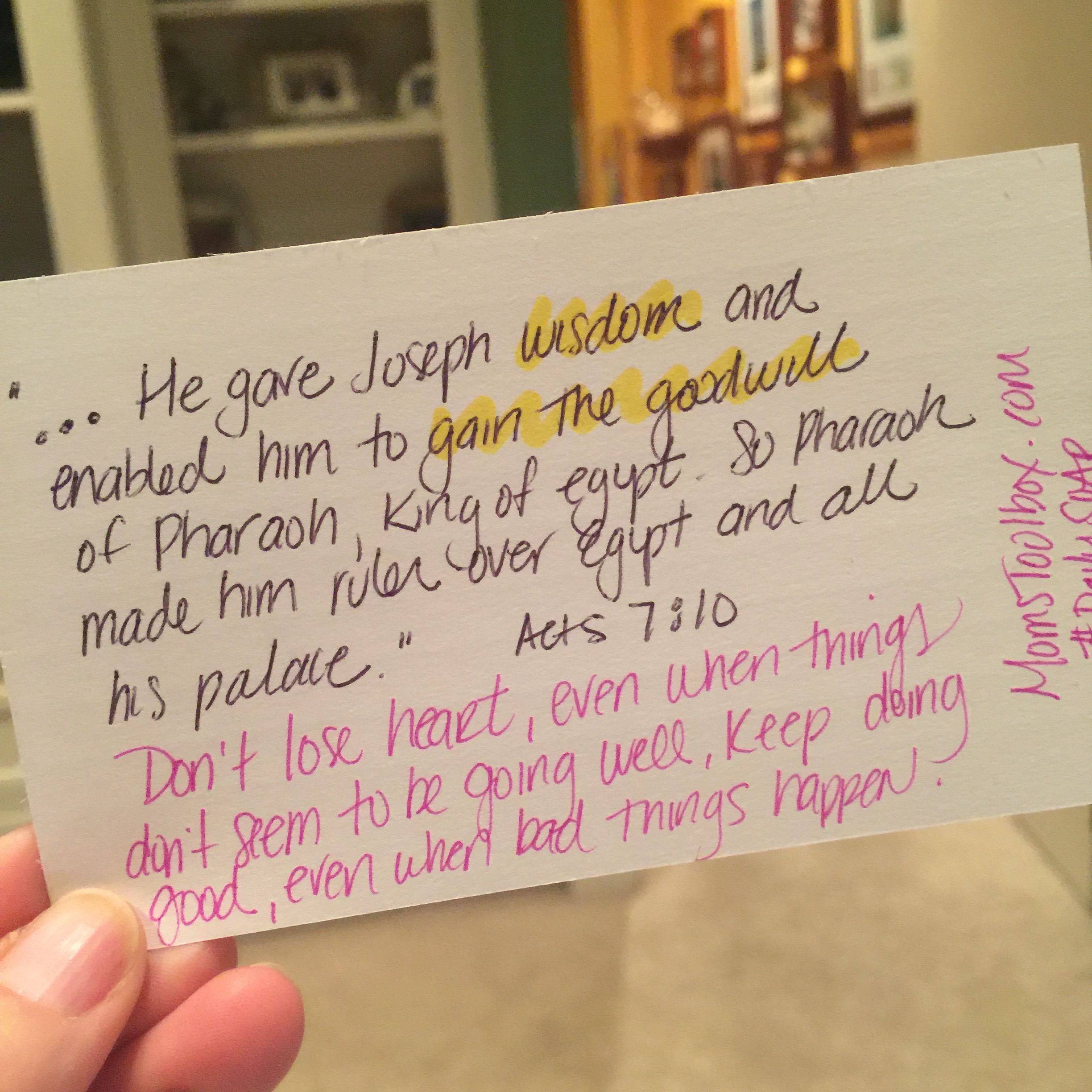SOAP: Don’t lose heart. Keep doing good.