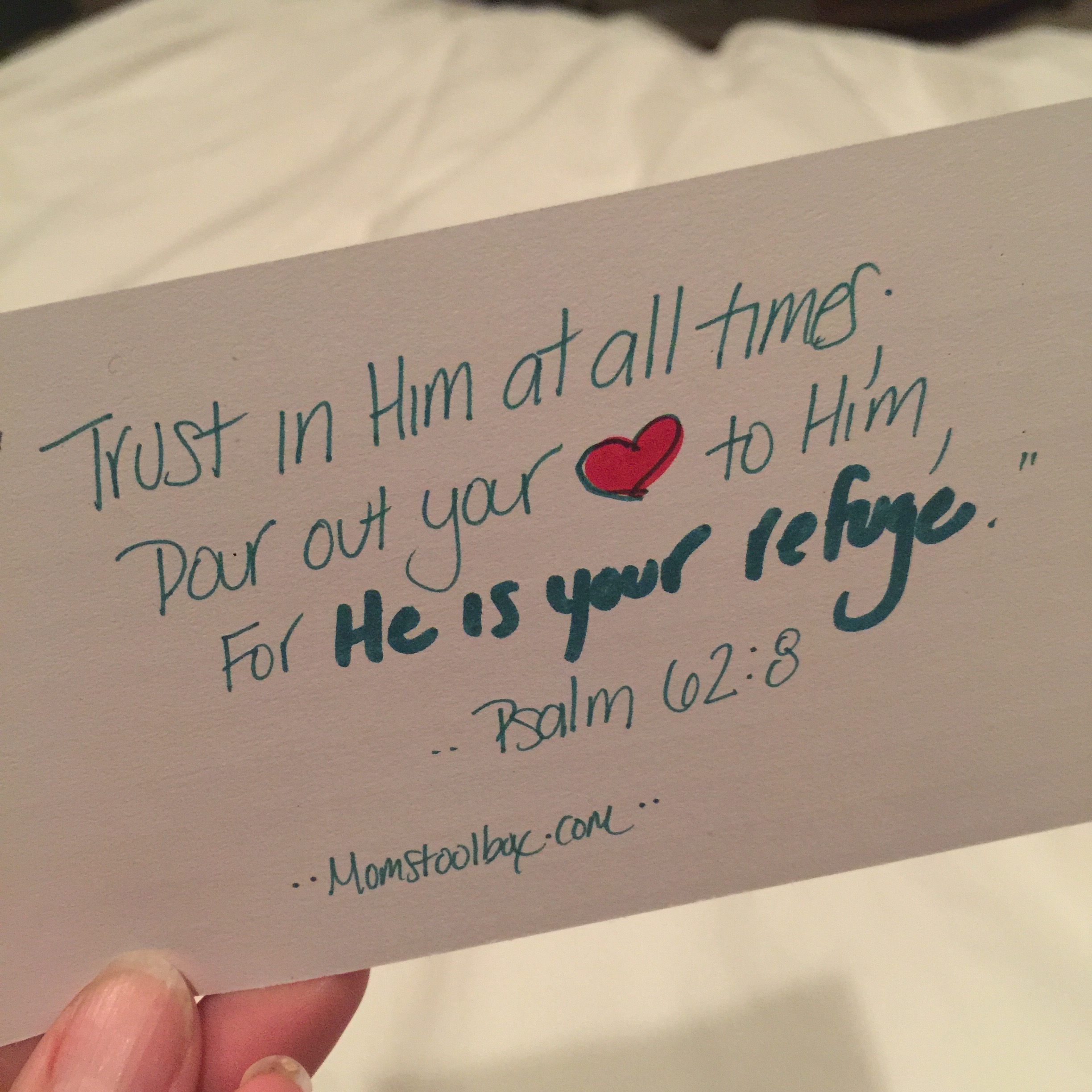 SOAP: Seek refuge in Him