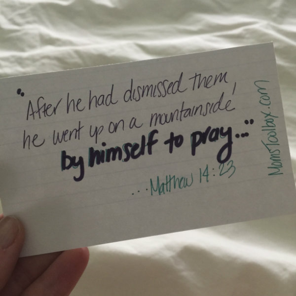 SOAP: Praying by myself