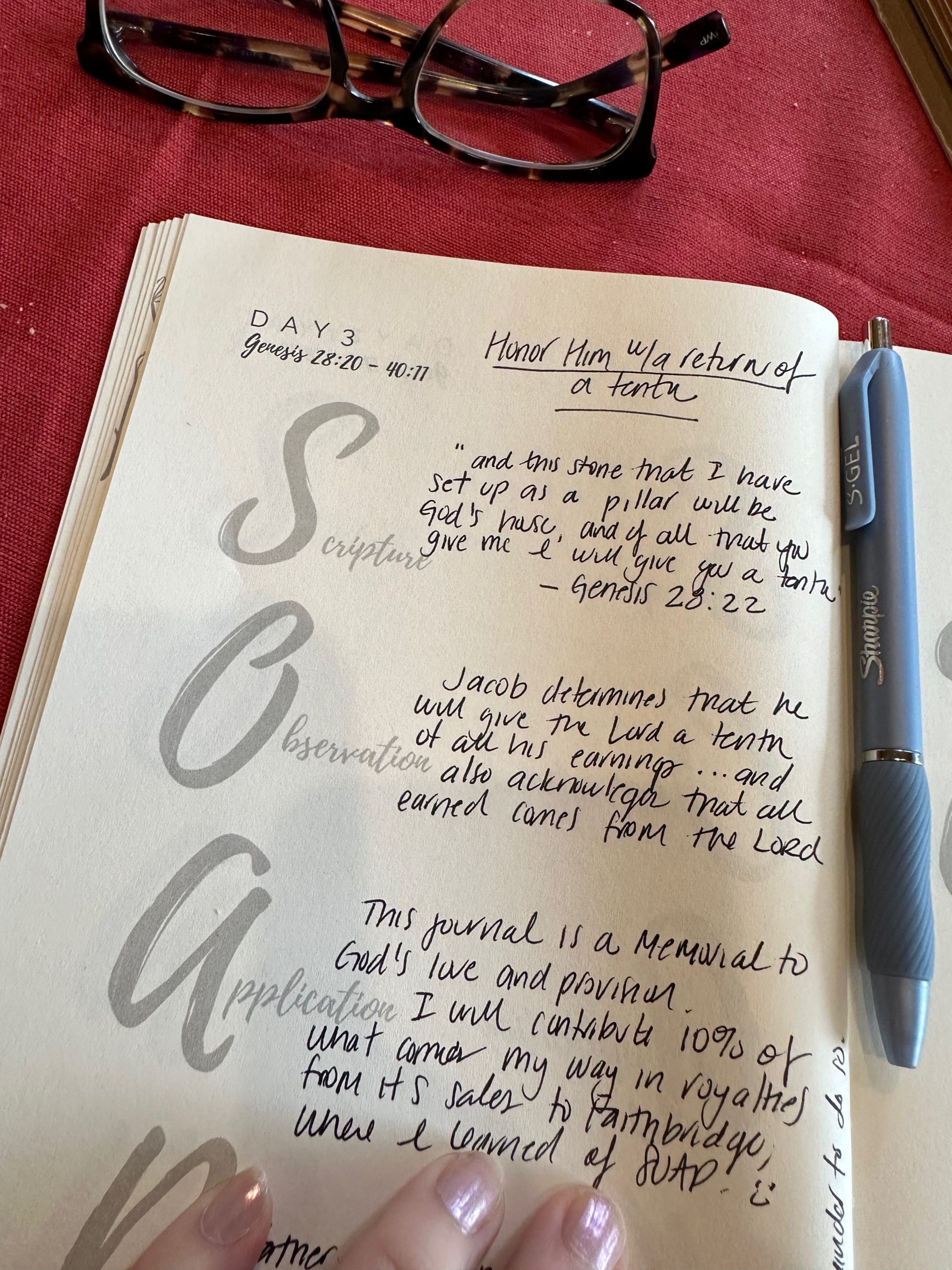 Journaling through the Bible in 90 days: Day 3