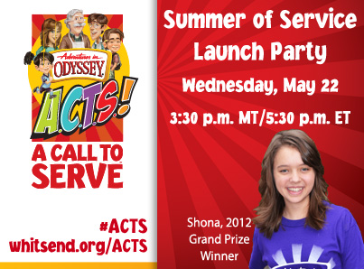 Adventures in Odyssey Summer of Service- Free download, contest and more