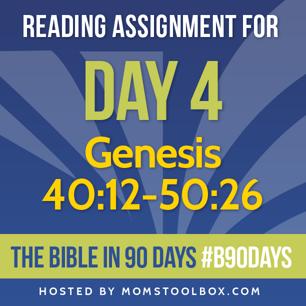 Bible in 90 Days Reading Assignment: Day 4 | MomsToolbox.com