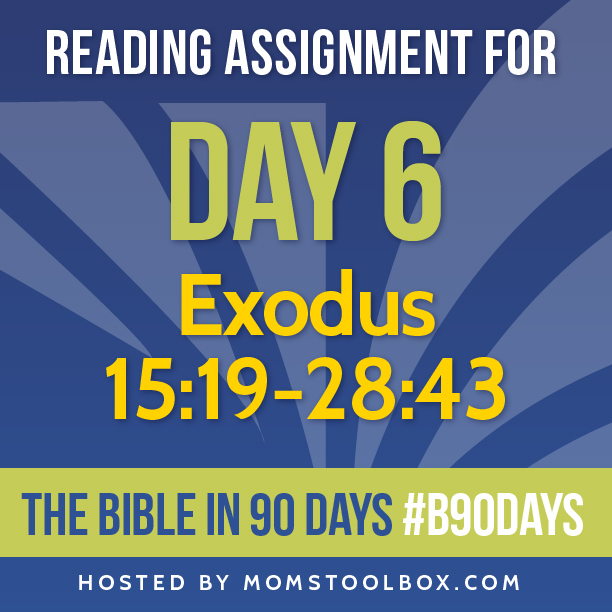 Bible in 90 Days Reading Assignment: Day 6 | MomsToolbox.com