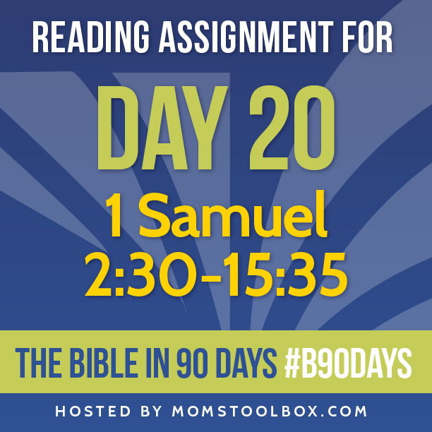 Bible in 90 Days Reading Assignment: Day 20 | MomsToolbox.com