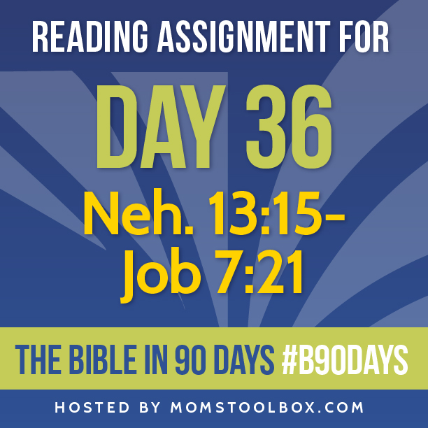 Bible in 90 Days: Day 36