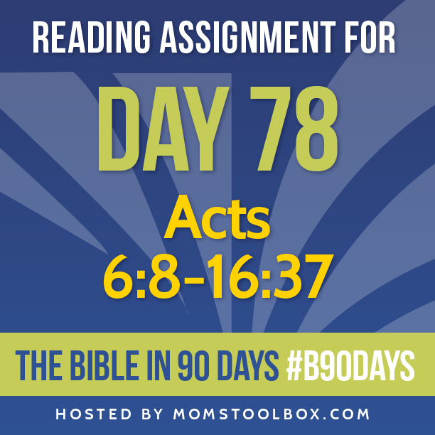 Bible in 90 Days: Day 78