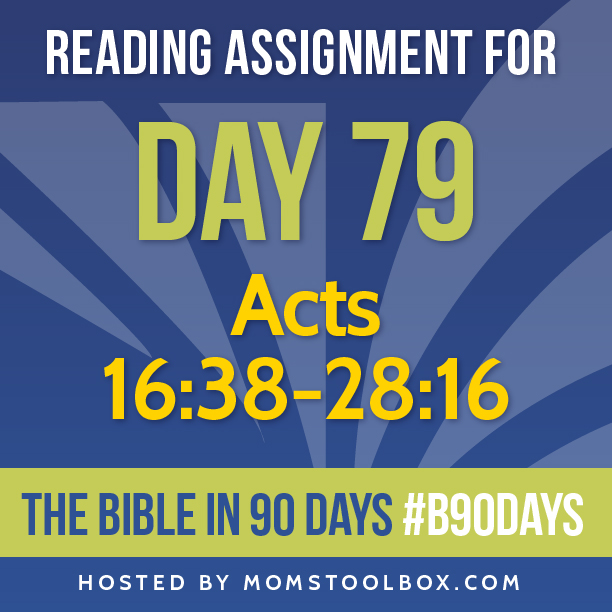 Bible in 90 Days: Day 79
