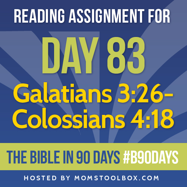 Bible in 90 Days: Day 83